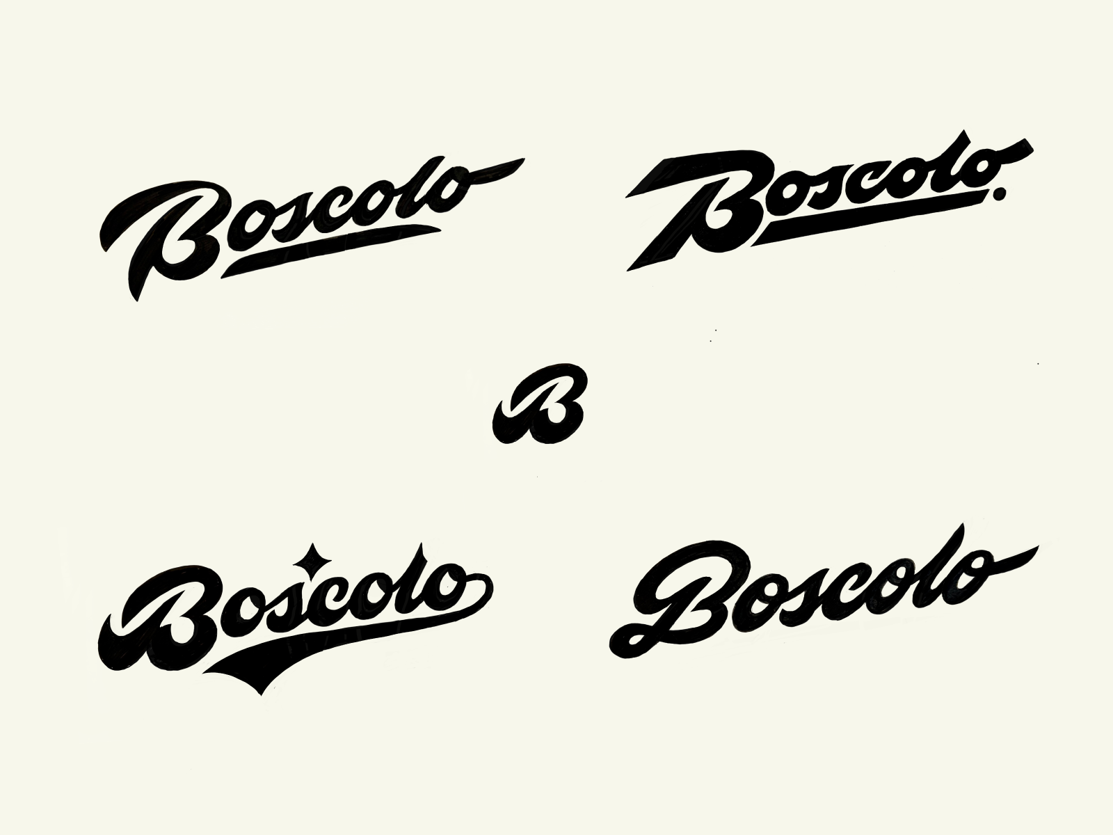 Example of Boscolo: logo exploration