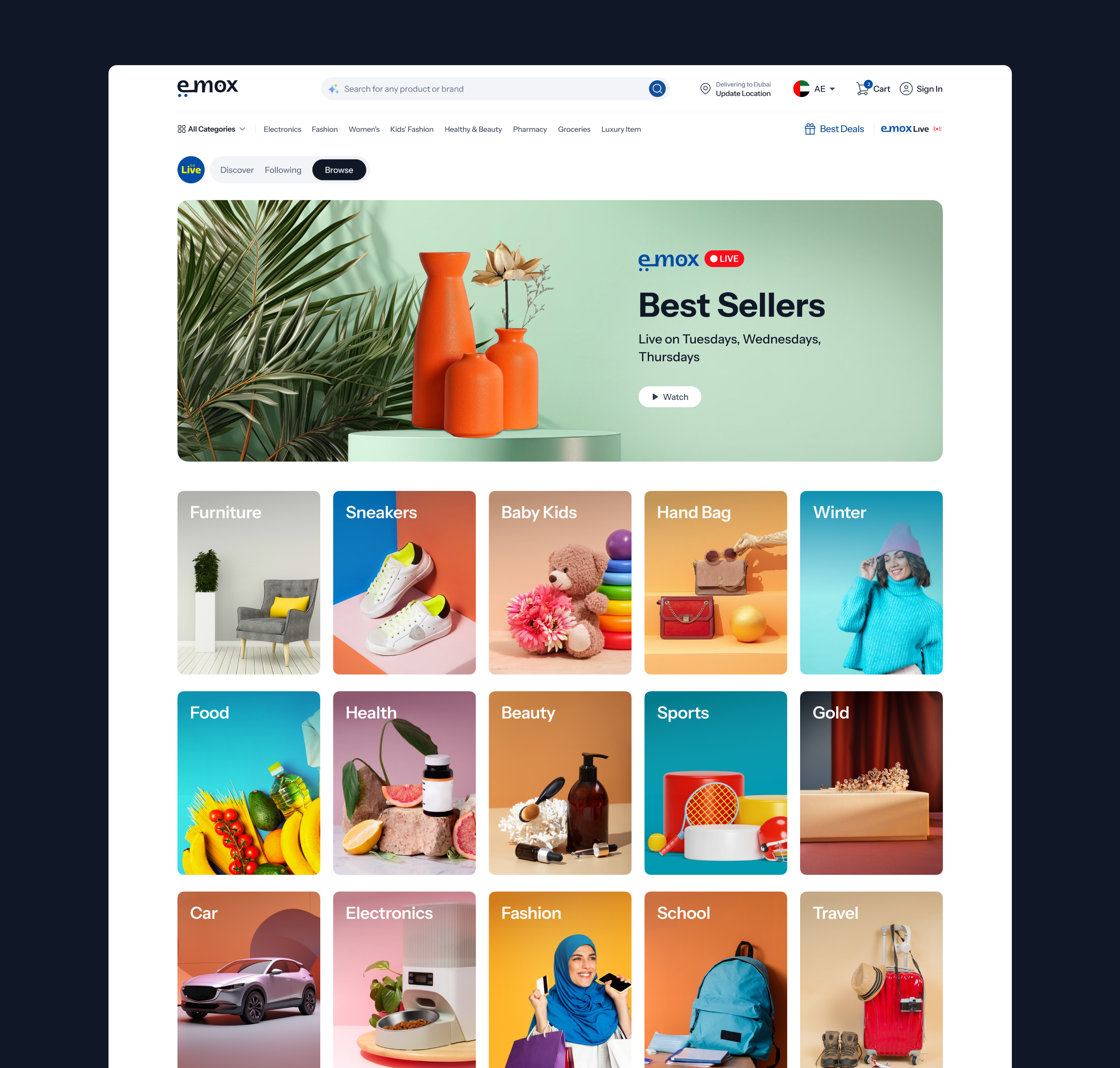 Example of Custom Shopify Website Design