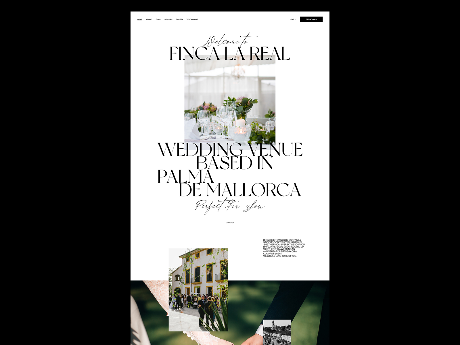 Example of Web Design. Art Direction 