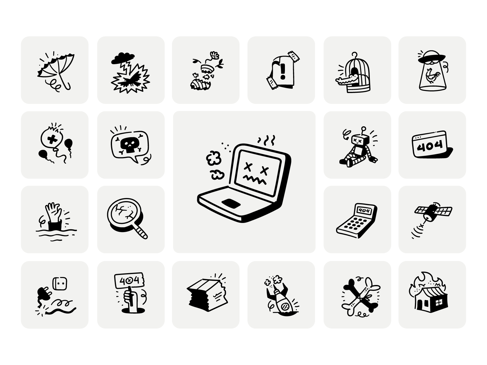 Example of New Empty State Illustrations