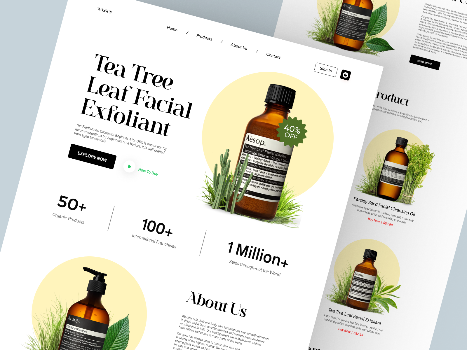 Example of WassUp - Shopify Website Design for Olive Oil
