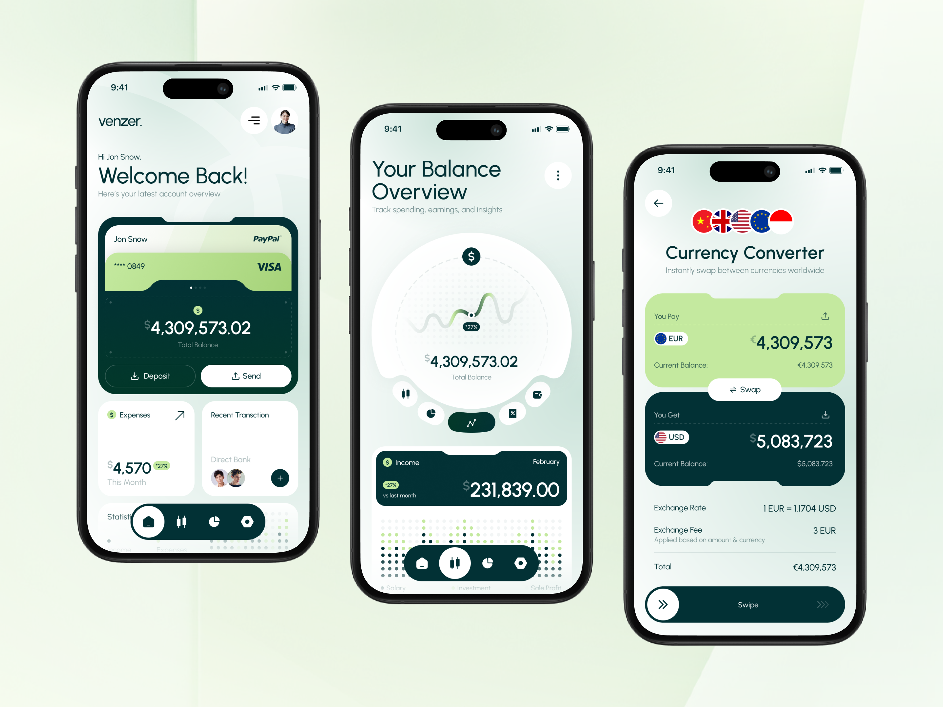 Example of Mobile App UI UX Design Concepts