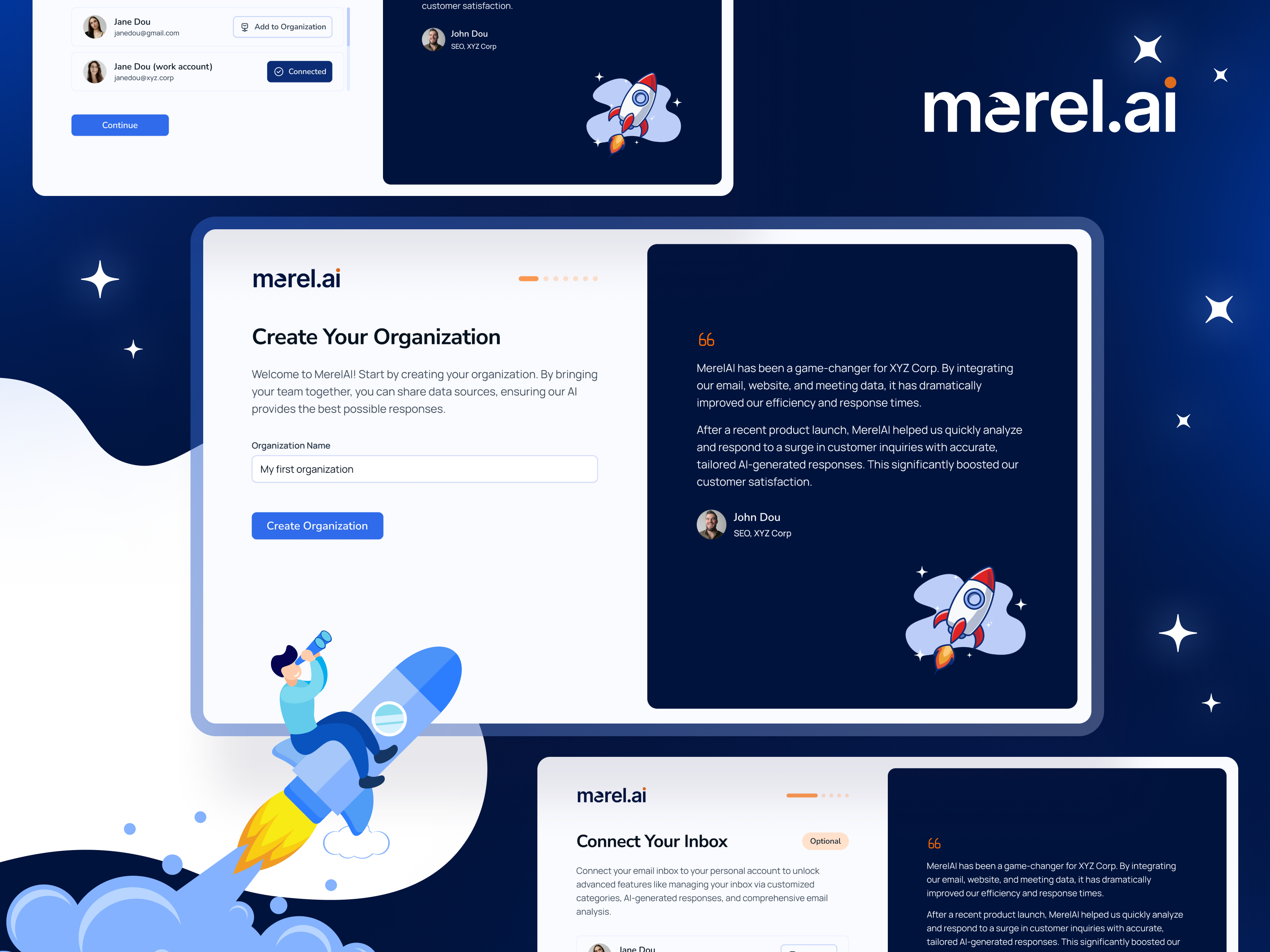 Example of Merel AI – Web App UX/UI Design for Smarter AI Integration