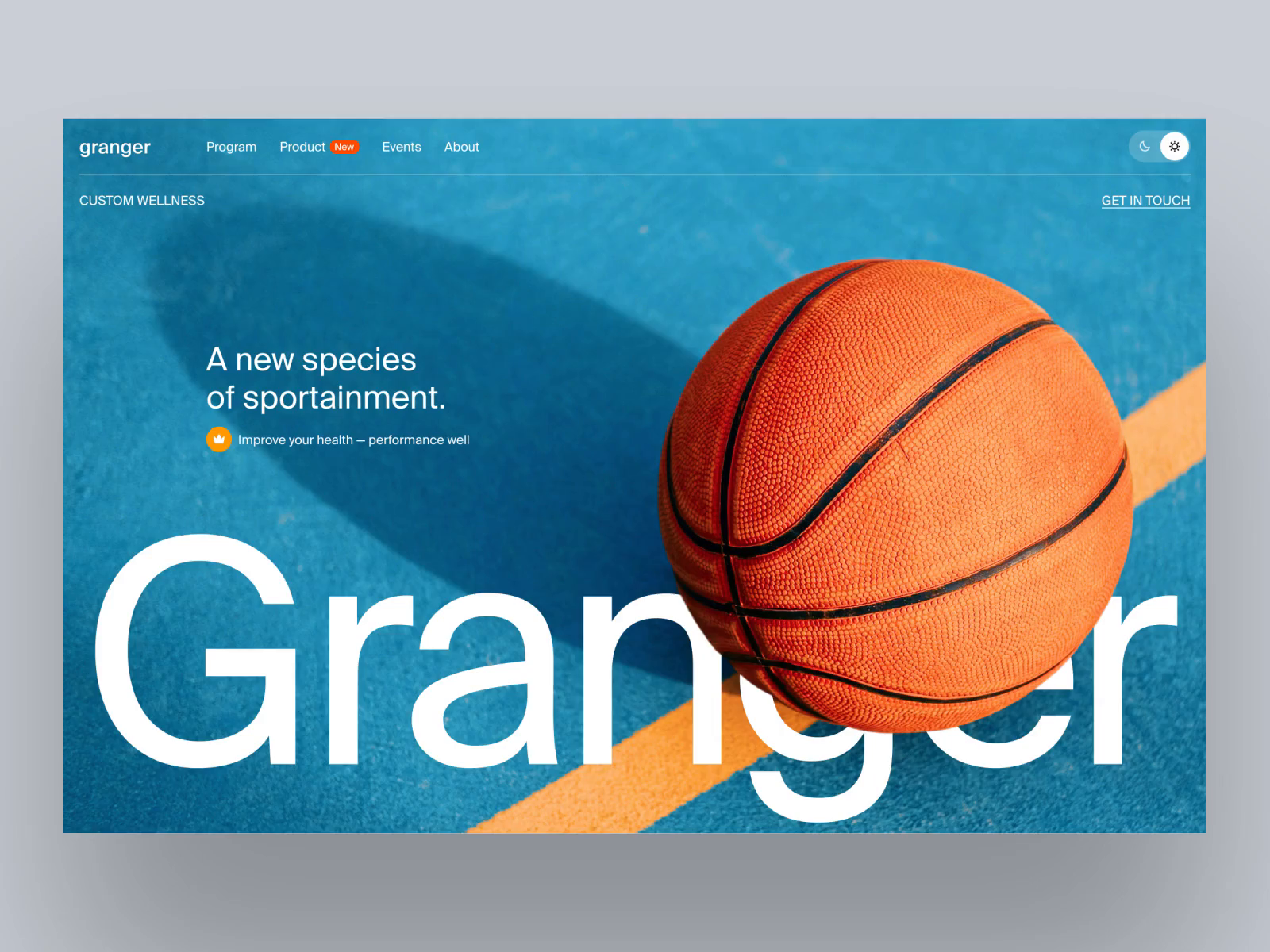 Example of Granger - Landing page Animation